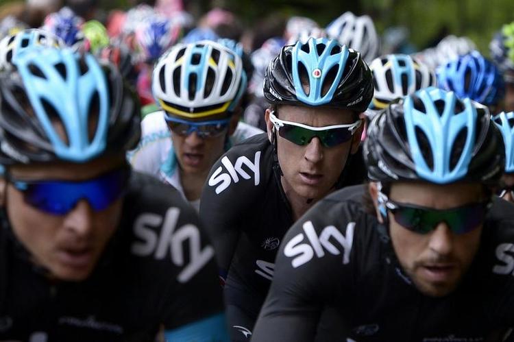 superhold. Anført af Bradley Wiggins (nr. to fra højre) har Sky et så stærkt hold, at der kan herske tvivl om rollefordelingen. 