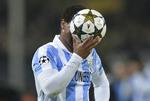 trængt. Malagas Eliseu ærgrer sig, da den spanske klub blev slået ud af kvartfinalen i Champions League af Dortmund med mindst mulige margin. 