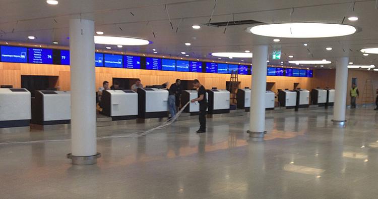 Udvidelse. 12 nye indtjekningsskranker vil stå klar i Terminal 2 om kort tid. 