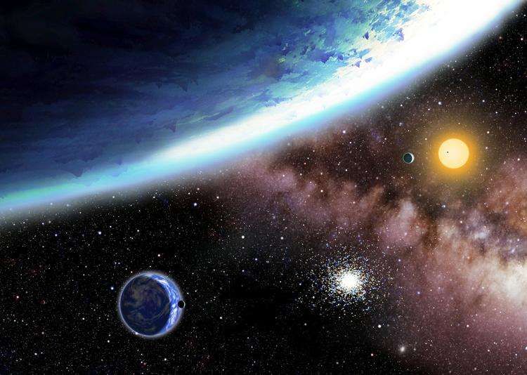 JORD-JAGT. To af de planeter, Kepler har opdaget - Kepler62e og Kepler-62f - ligger i en afstand af deres sol, der gør det muligt for dem at rumme liv. 
