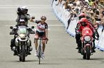 TRIUMFATOR. 41-årige Jens Voigt bar hurtigst af alle på 5. etape af Tour of California. 