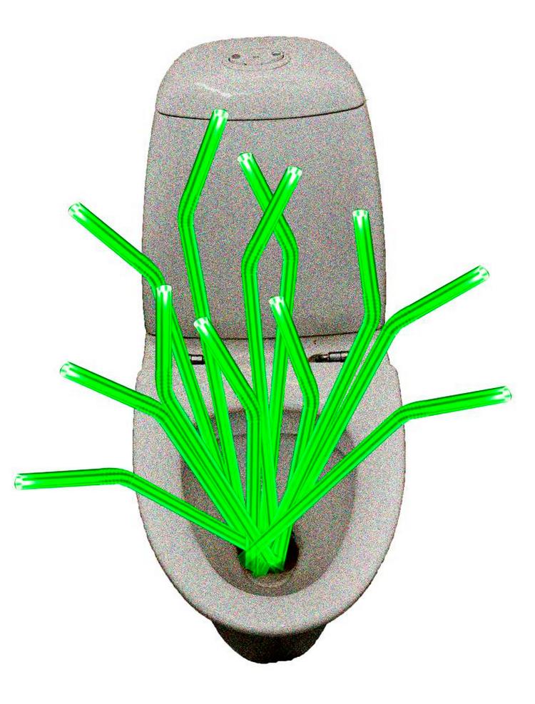 ihatestarbucks. På en uheldig dag har det grønne sugerør måske været dyppet en tur i toiletkummen. Illustration: Christine Vierø Larsen. Foto: Anders Birch/Jens Dresling 