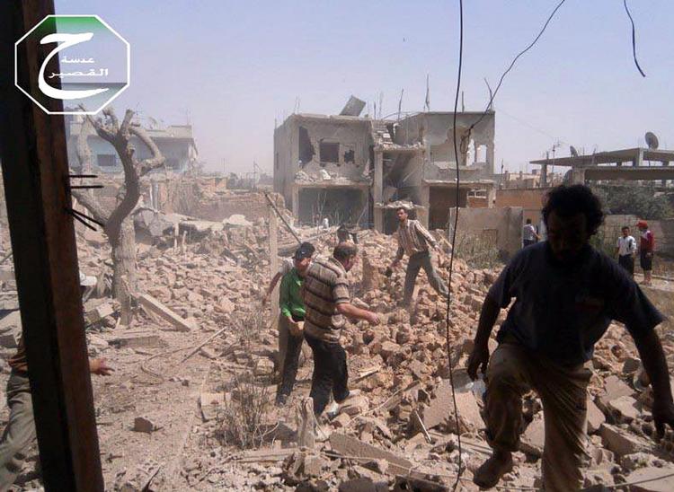 Bombarderet. Byen Qusair har været belejret af regeringsstyrker i flere uger. Efter heftige bombardementer har de nu overtaget magten i byen, som flere steder ligger i ruiner. 