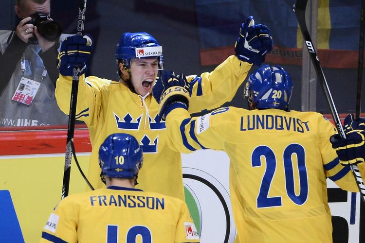 Sejt. Det er niende gang, at Sverige bliver verdensmestre i ishockey. 