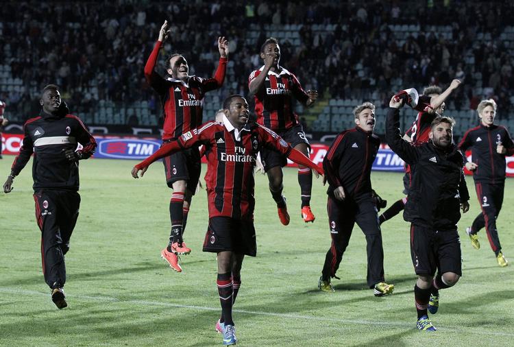 Optur. AC Milan sikrede sig tredjepladsen i Serie A med en vigtig sejr over Siena. 