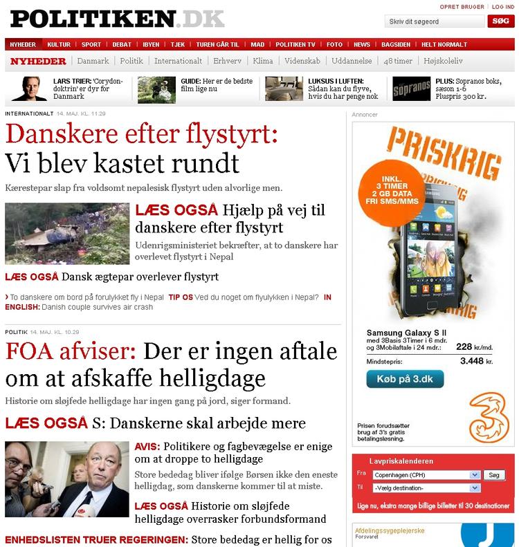 abonnement. Fra maj kommer til at koste, hvis man er en pol.dk-storforbruger. 