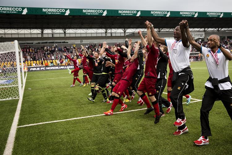 SØLV. Med en 1-0-sejr over pokalvinderen Esbjerg sluttede FC Nordsjælland sæsonen. 