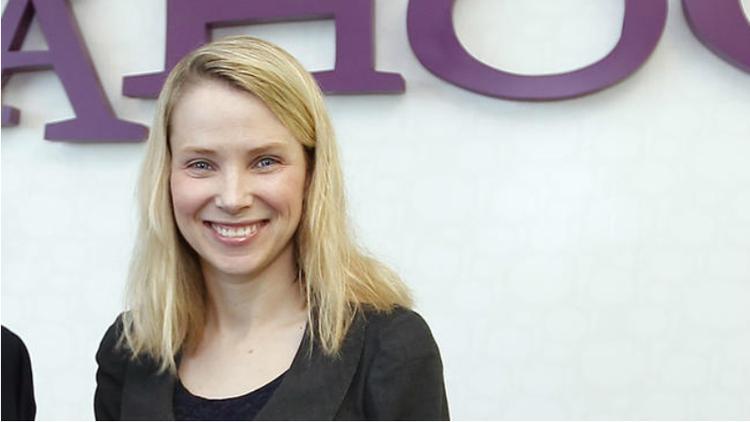 BEKYMRING. Yahoo!'s topchef Marissa Mayer (bill.) beroliger Tumblr-fans med at blog-netværket får lov at køre ganske som altid, selv Yahoo! er de nye ejere (Foto: AP Photo) 