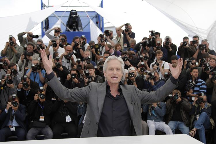 Film. Michael Douglas og resten af holdet bag Liberace-filmen 'Behind the Candelabra' mødte pressen i Cannes i dag. 