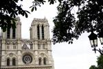 Turistmagnet. Katedralen Notre Dame i Paris. 