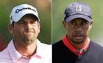 kylling. Der er isnende koldt mellem de to golfstjerner, Sergio Garcia (tv) og Tiger Woods. Og stemningen mellem de to er ikke blevet bedre efter en racistisk bemærkning af spanieren. 