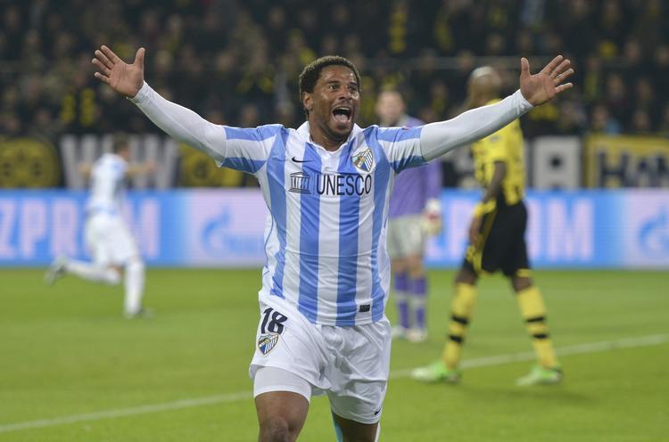 Jubel. Malaga og Eliseu er med igen i 2013/14, hvis de altså kvalificerer sig via den hjemlige række. 