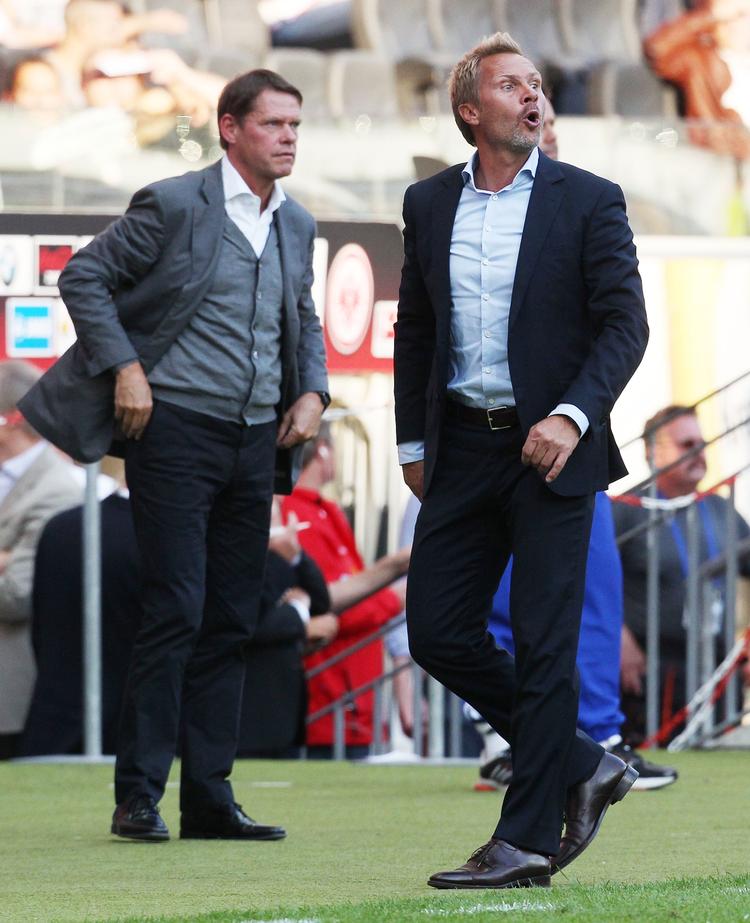 Team. Arnesen (t.v.) var bl.a. manden, der hentede træner Thorsten Fink til klubben. 