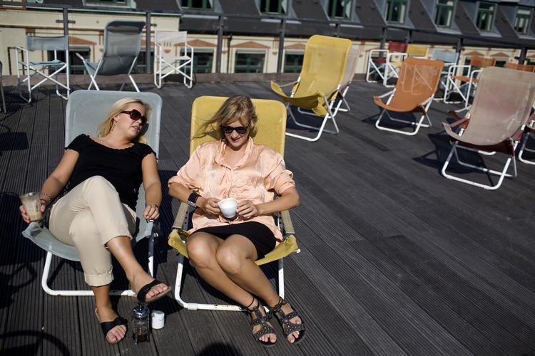 TOPUDSIGT. På 4. sal i Illum findes allerede en café med udendørs terrasse. (Arkivfoto) 