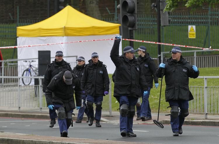 Terror. Soldaten blev dræbt i Woolwich i det sydøstlige London i går. 