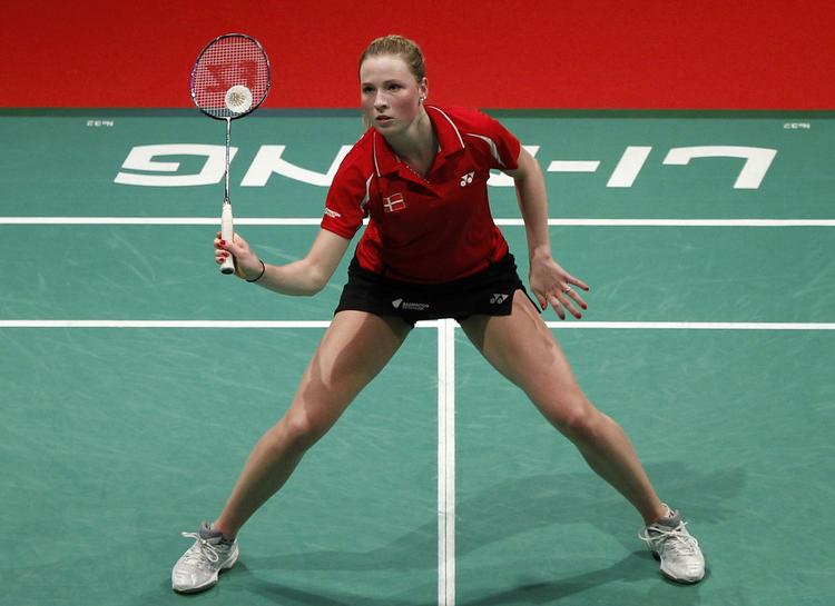 nedsablet. 22 point mod kineserens 42 fik Line Kjærsfeldt i Sudirman Cup-semifinalen. 
