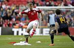 Comeback. Andreas Bjelland scorede sit første mål på landsholdet mod Australien i 2012. 