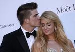 Cannes. Paris Hilton og hendes fyr, 21-årige spansk-finske River Viiperi. Foto: AP 