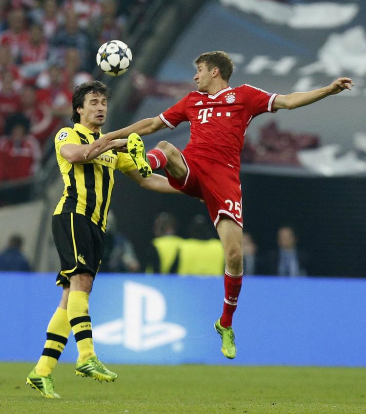 Nøglespillere. Dortmunds Mats Hummels (tv) og Bayern-motoren Thomas Müller (th) er to vigtige brikker på det tyske landshold. 