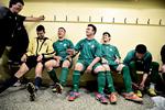 Fodboldfætre. Træneren Benno Larsen og hans fem gange Deliu; fra venstre Audi, Armind, Arton, Ardian og Astriit. 