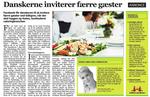 Advertorial. Fotoet viser en artikel bragt i Søndagsavisen, som er betalt af cateringfirmaet Kokken og Jomfruen. 