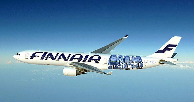 Ups. Det er dette 'Metsanvaki'-design, der er årsag til, at Finnair nu må male et helt fly om. 