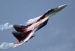 VÅBENLEVERANCE. Rusland vil sende MiG-29-kampfly til Syrien. Her ses flytypen under et luftshow på Zhukovskij-flyvestationen ved Moskva. 