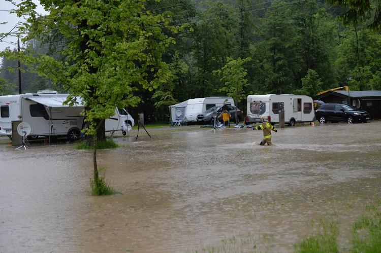 Der er ikke meget ved at holde ferien lige nu på campingpladsen i St. Martin ved Salzburg i østrig. 