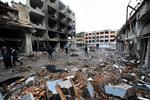 Eksplosion. IPå grænsen mellem Tyrkiet og Syrien døde 46 personer under en voldsom eksplosion(arkiv). 