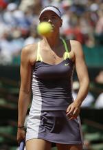 Klar. Maria Sharapova lignede efter 1. sæt ikke en semifinaledeltager. 