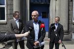 DATAINDBRUD. Rigspolitichef Jens Henrik Højbjerg har ansvaret for sikkerheden i de politiregistre, hackerne er trængt ind. Forbrydelsen efterforskes af Københavns Politi og PET, ledet af Thorkild Fogde (tv) og Jakob Scharf (th) 
