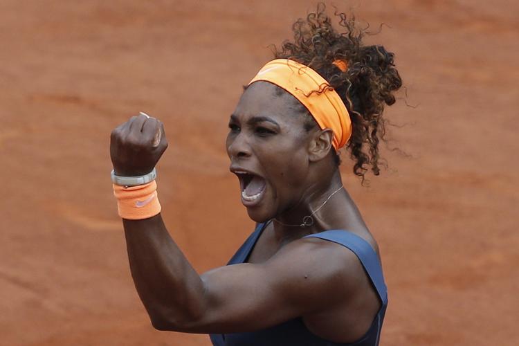 Tennis. Serena Williams fejrer sejren i French Open. 