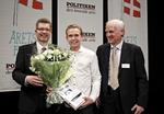 FUNDET. I 2011 fik Michael Jepsen Jensen sit store gennembrud og blev nomineret til titlen som Årets Fund, hvor Københavns overborgmester, Frank Jensen, (tv.) og DIF-formand Niels Nygaard uddelte priserne. 