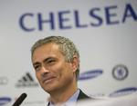 glad. Tilfredsheden med at være tilbage i Chelsea var tydelig, da Jose Mourinho afholdt pressemøde i dag. 