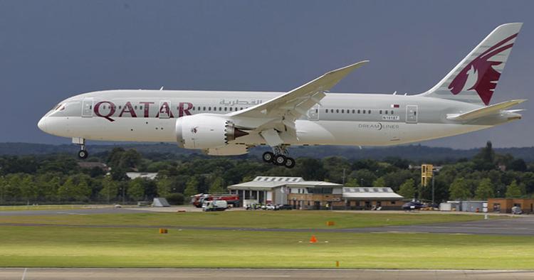 Vinder. Qatar Airways flyver fra København til Doha med en Dreamliner fra Boeing. 