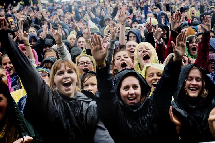 Festival. Sådan så det ud foran scenen, da NorthSide løb af stablen sidste år. Vejret bliver formentlig ikke meget bedre i år, skal man tro meteorologerne. 