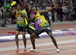 Rivalisering. Yohan Blake (tv) kan ånde lettet op og kan koncentrere sig om sit VM-titelforsvar, mens Usain Bolt skal finde vejen til VM på 100 meter via de jamaicanske udtagelsesmesterskaber. 