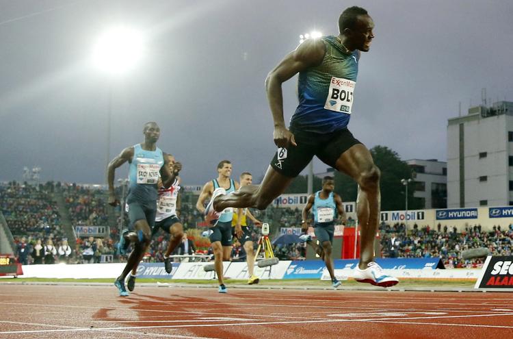 Flyvende. Ingen konkurrenter var i nærheden af Usain Bolt i Oslo. 