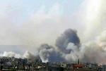 Syrien. Syriske rebeller beskyder  landbyen al-Fouaa i det nordlige Syrien. Nu får oprørerne mere hjælp. 