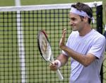 Nedtur. I juni var han okay tilfreds med sin ketcher, da han her har vundet andenrundekampen i ATP Gerry Weber Open i Tyskland. Nu vil han til at teste en større ketcher. 