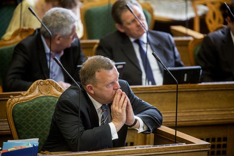 Tavs. Lars Løkke Rasmussen afviser at svare på kritik fra Liberal Alliance. 
