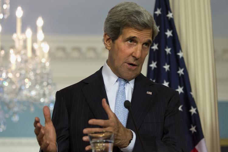 Syrien. USA's udenrigsminister, John Kerry, bedyrer, at USA stadig ønsker en fredelig løsning på konflikten i Syrien. Men det kan være for sent, mener han. 