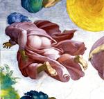 Grøn. Gud skaber de grønne urter. Udsnit af Michelangaleos loftfresko i det Sixtinske Kapel i Vatikanpaladset i Rom 