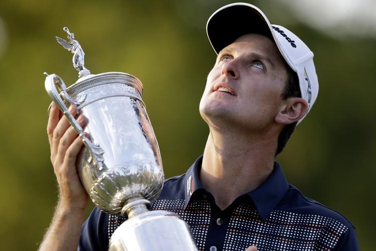 Himmelblik. Justin Rose er den første engelske vinder af US Open i 43 år. 