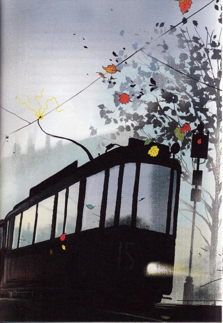 illustrationer. Når først støvet er pustet væk, er det en rar bog. Ikke mindst takket være Lars Gabels prægtige illustrationer. Billede fra bogen. 