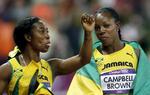 Snuppet. På rygteplan forlyder det, at Veronica Campbell-Brown (th) er blevet testet positiv. 