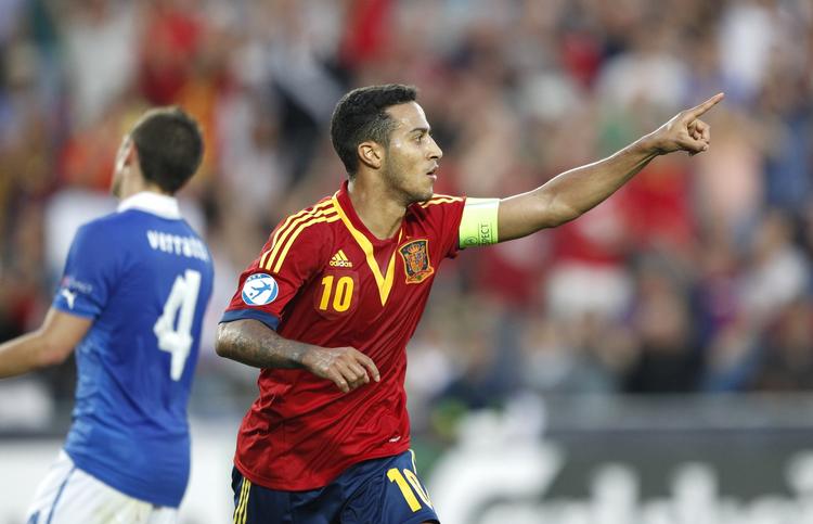 Fodbold. Barcelonas Thiago Alcantara brillierede ved spansk U21-sejr. 