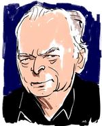 Rutineret. Georg Peter Brandt, bedre kendt som Peter Belli, runder i dag 70 år. Tegning: Mette Dreyer 