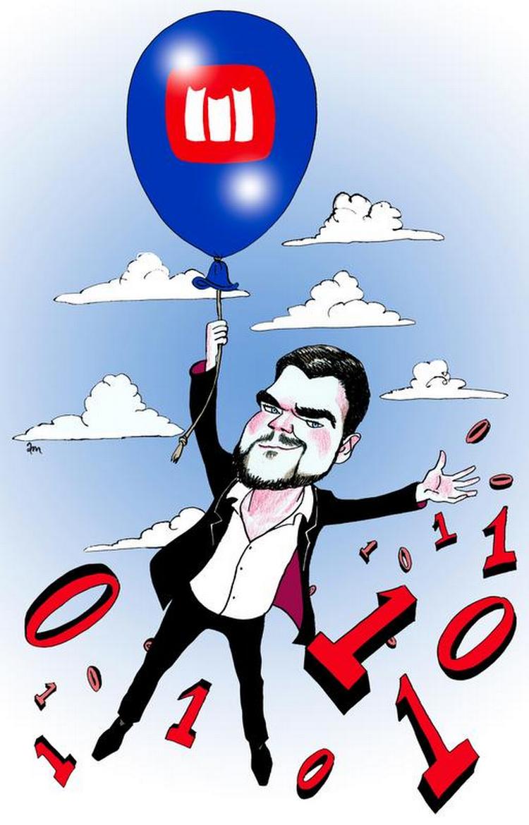 Ferielæsning. Iværksætteren Morten Strunge har allerede inden opstarten af Mofibo sat standarden for dansk abonnement på e-bøger. Tegning: Anne-Marie Steen Petersen 