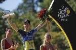 Podiet. Chris Anker Sørensen udmærkede sig - og blev hædret - for at være den mest angrebsivrige rytter i 2012-udgaven af Tour de France. 
